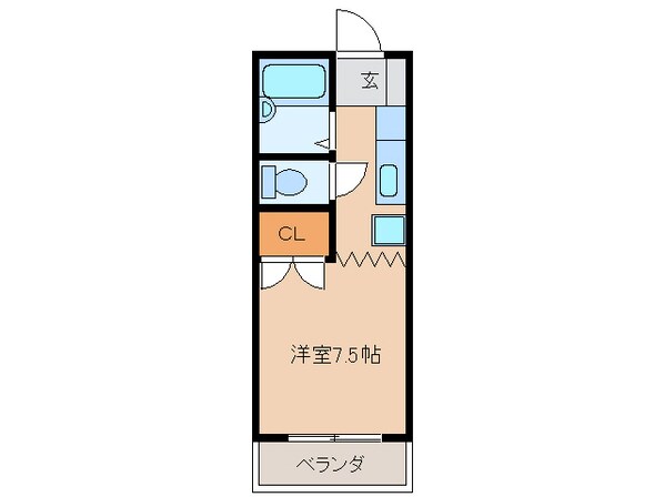 ハイツニシールの物件間取画像